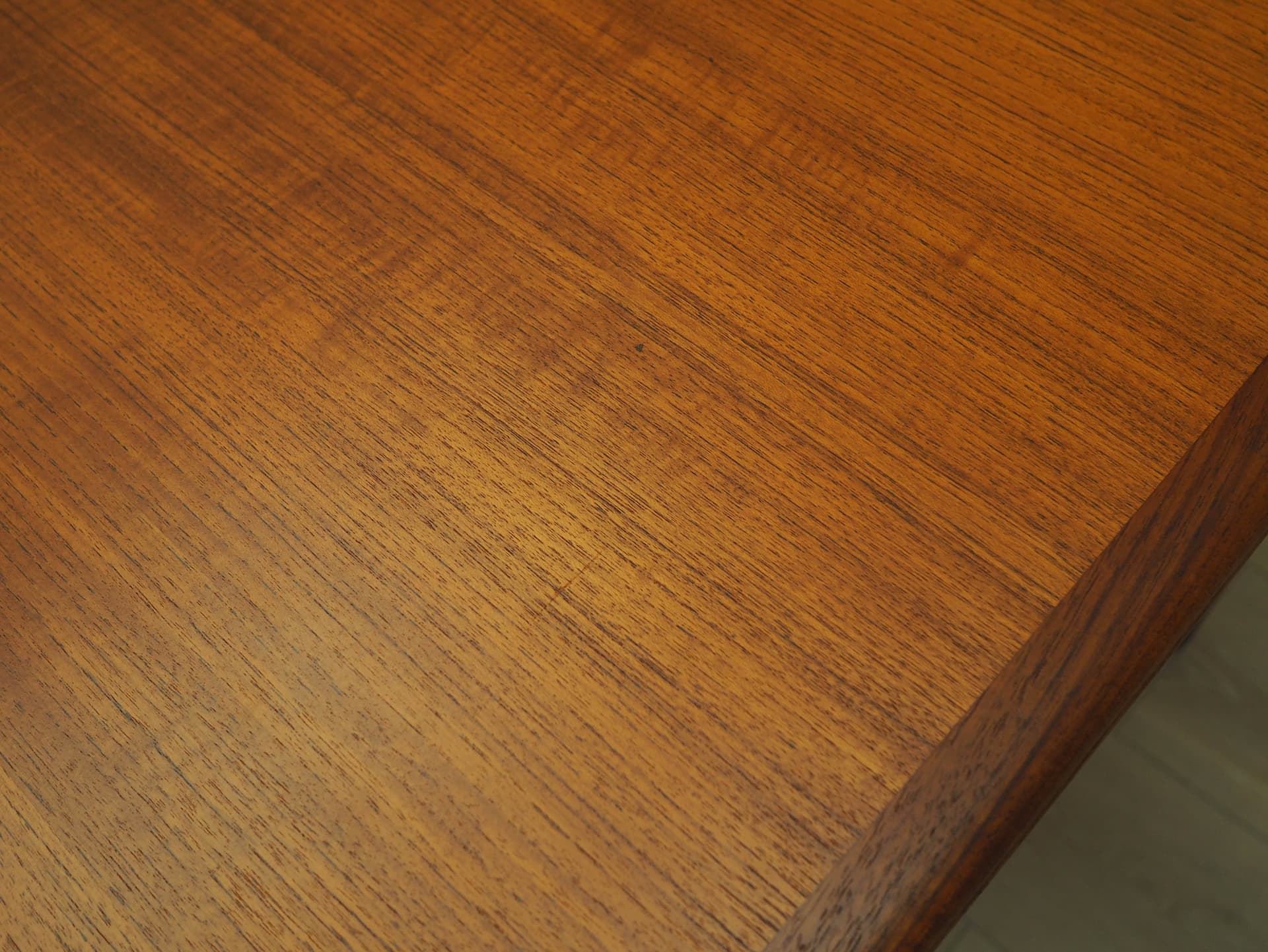 Stół jadalniany, teak jasnobrązowy, Dania, lata 70. - 223499