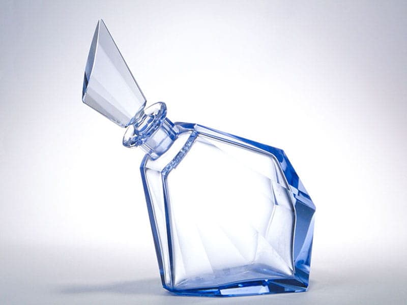 Serwis do wódki Art Deco, kryształ niebieski, Moser, Czechy, lata 20. - 223520