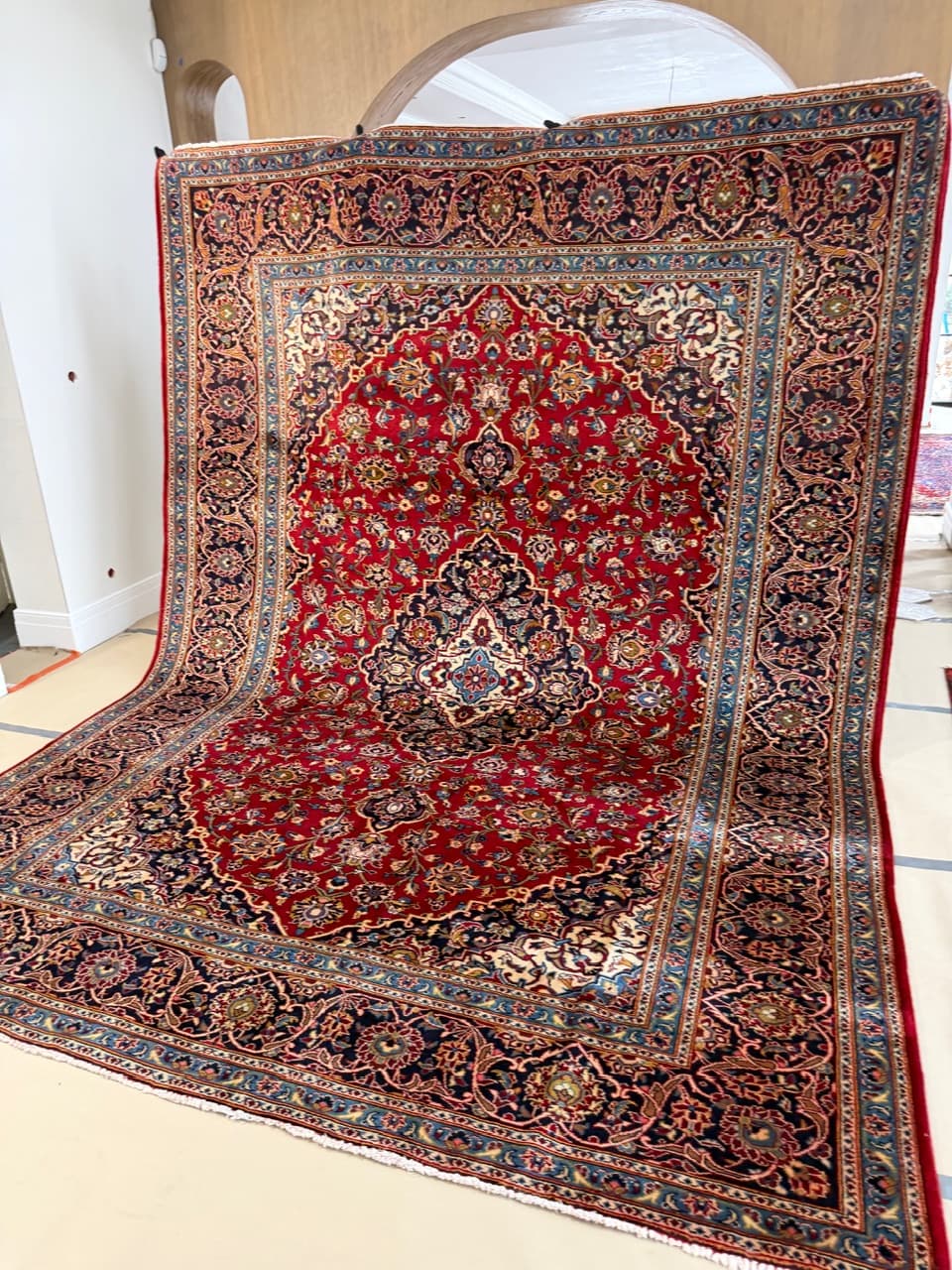 Dywan Keshan 390x290 cm, multikolor, wełna, Iran - 223563