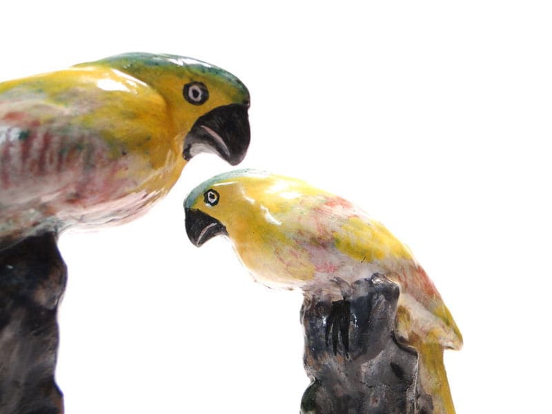 Para podpórek do książek, multikolor, ceramika, proj. M. Flögl, lata 20. - 223587