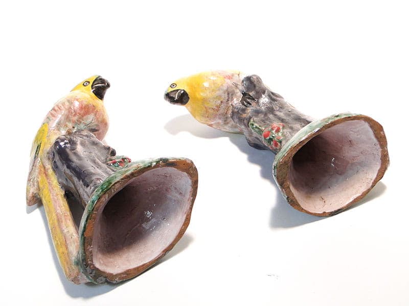 Para podpórek do książek, multikolor, ceramika, proj. M. Flögl, lata 20. - 223588