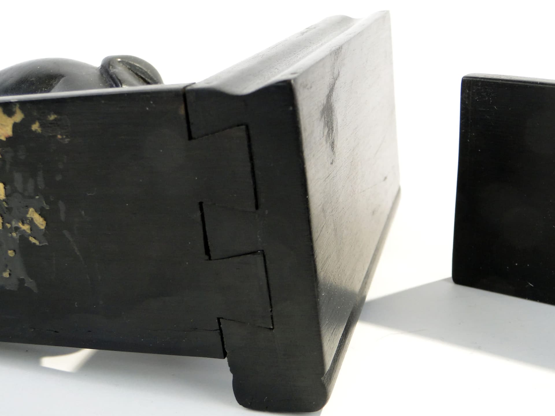 Para podpórek do książek, motyw słonia, palisander czarny, Sri Lanka, lata 50. - 223598