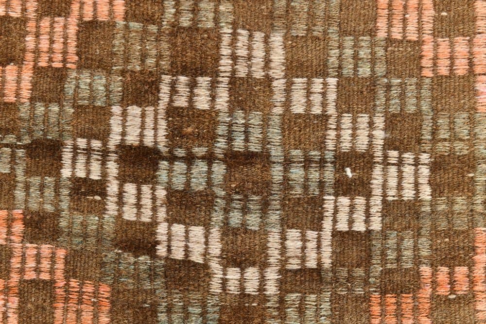 Kilim Rug 208x297 cm, green, red, wool, Turkey, 1960s - 223839