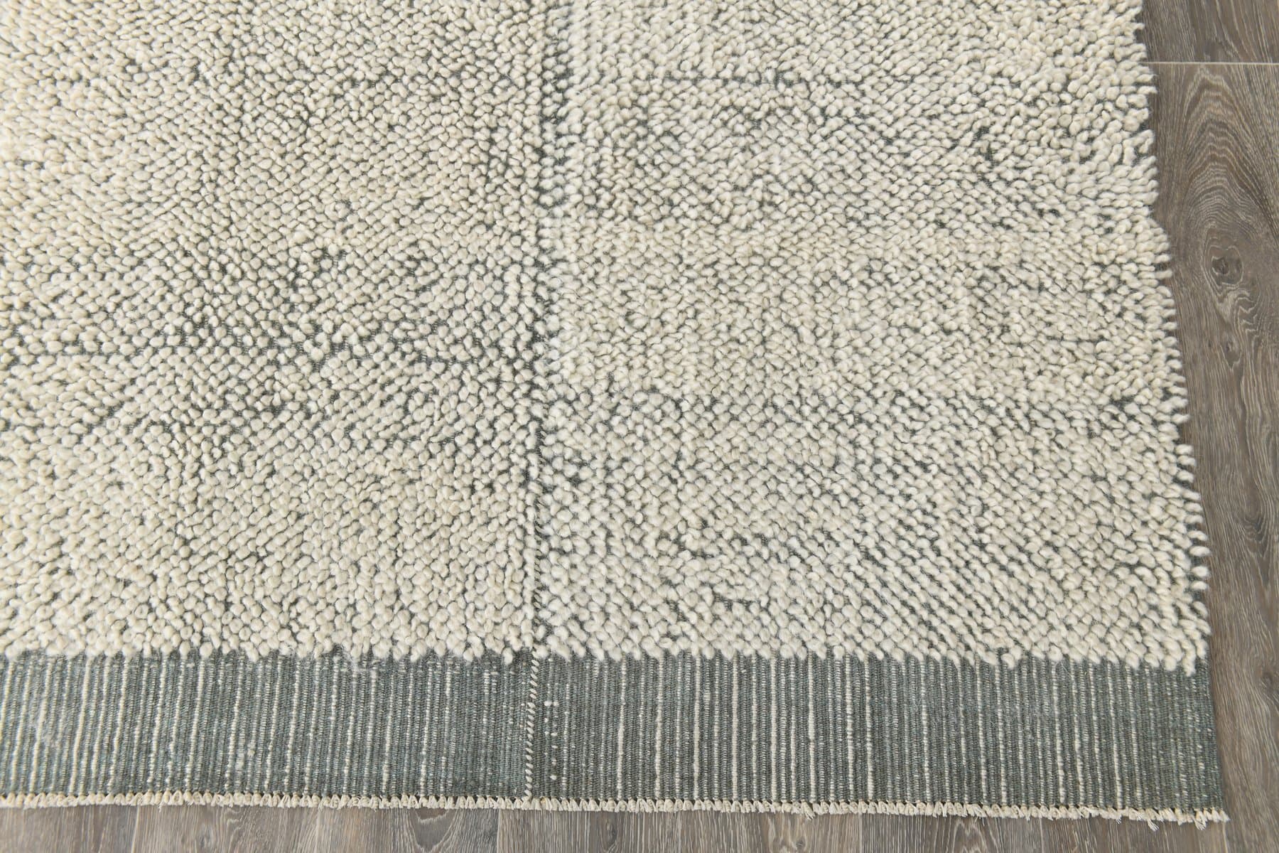 Kilim 194x301 cm, biały, wełna, Turcja, lata 70. - 223795