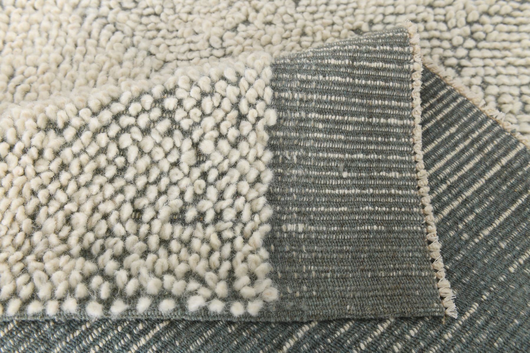 Kilim 194x301 cm, biały, wełna, Turcja, lata 70. - 223799