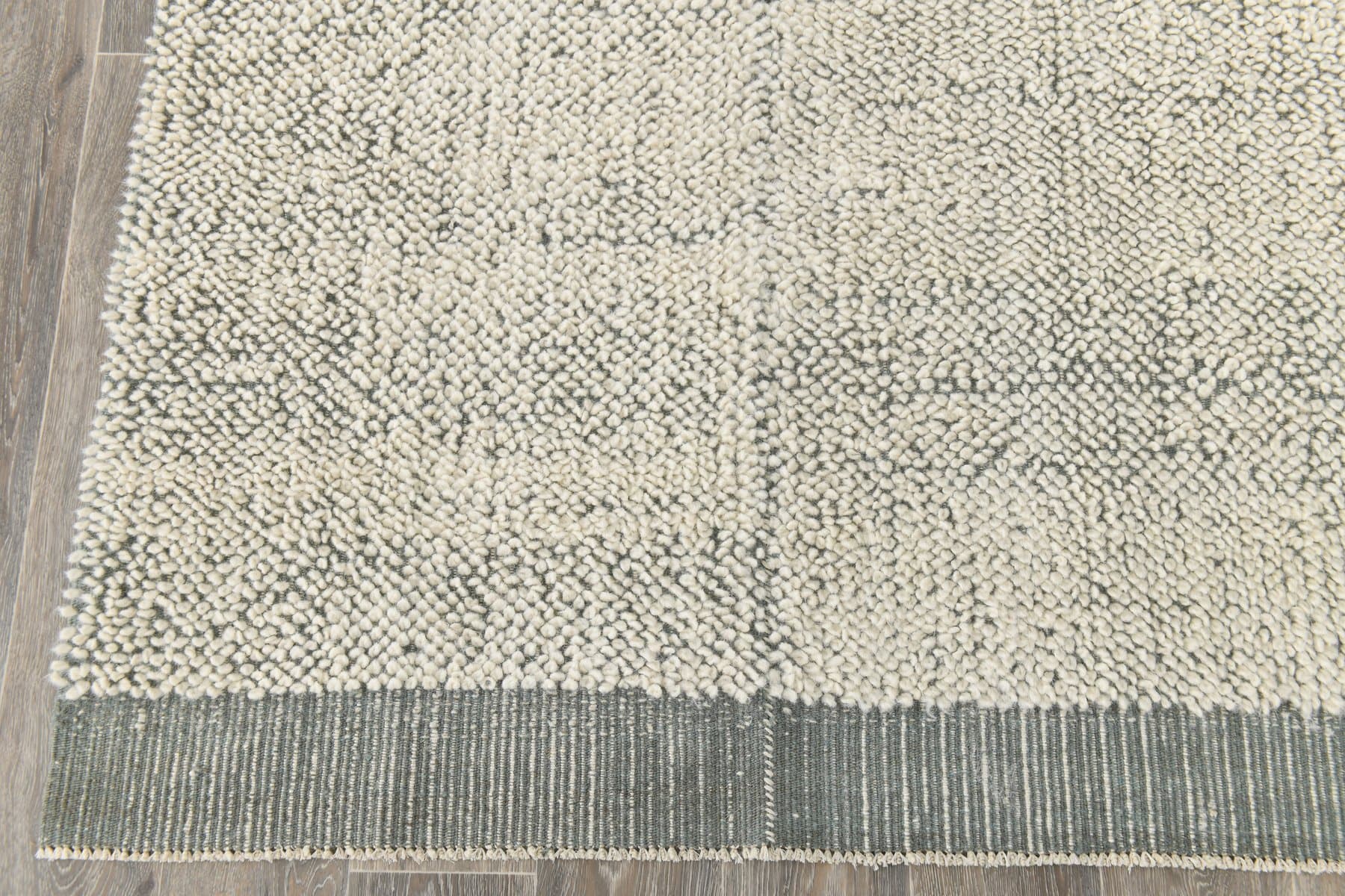 Kilim 194x301 cm, biały, wełna, Turcja, lata 70. - 223794