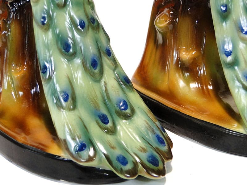 Para podpórek do książek Art Deco, multikolor, porcelana, Fasold & Stauch, Niemcy, lata 30. - 223618