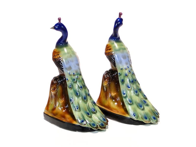 Para podpórek do książek Art Deco, multikolor, porcelana, Fasold & Stauch, Niemcy, lata 30. - 223620