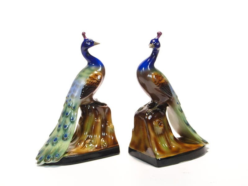 Para podpórek do książek Art Deco, multikolor, porcelana, Fasold & Stauch, Niemcy, lata 30. - 223623