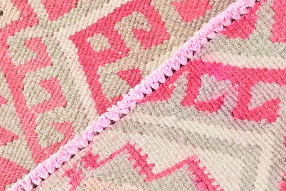 Kilim Rug 81x395 cm, pink, wool, Turkey, 1970s - 223712