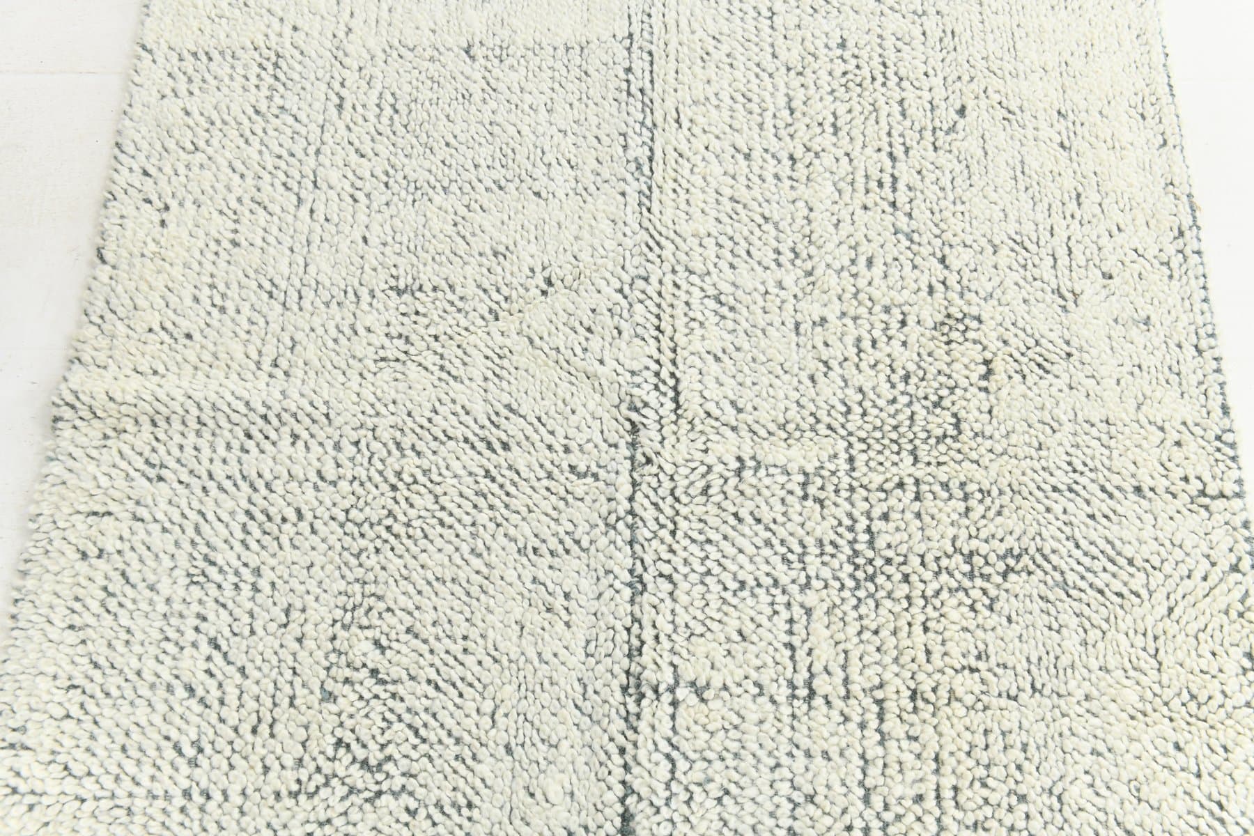 Kilim 199x136 cm, biały, wełna, Turcja, lata 70. - 223693