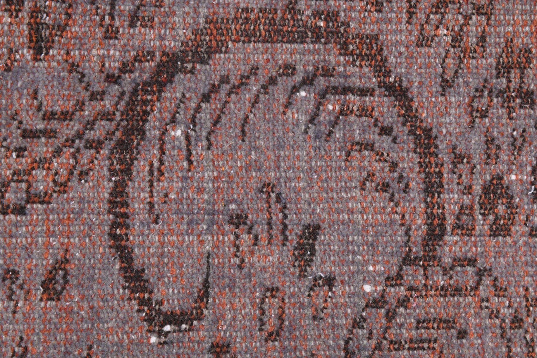 Dywan 166x268 cm, szaroniebieski, terakotowy, wełna, Turcja, lata 60. - 223662