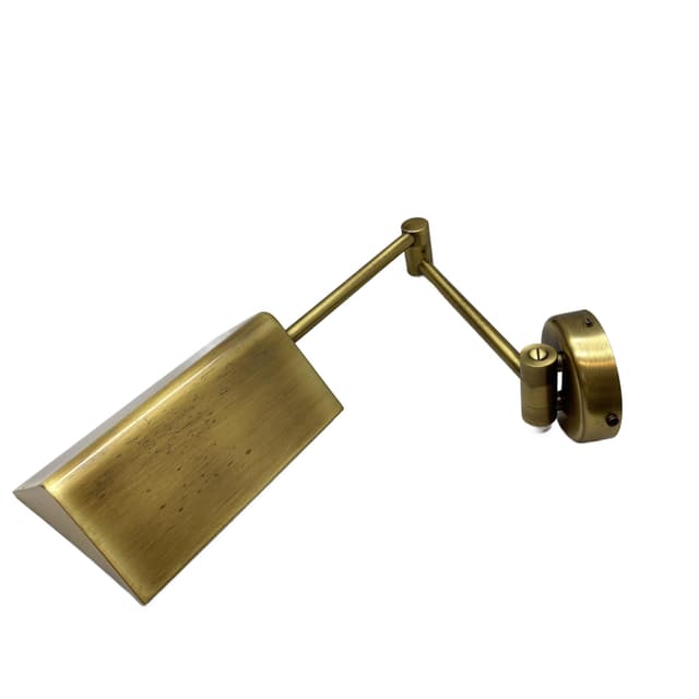 Kinkiet, złoty, mosiądz, Niemcy, lata 70. - WYMIARY