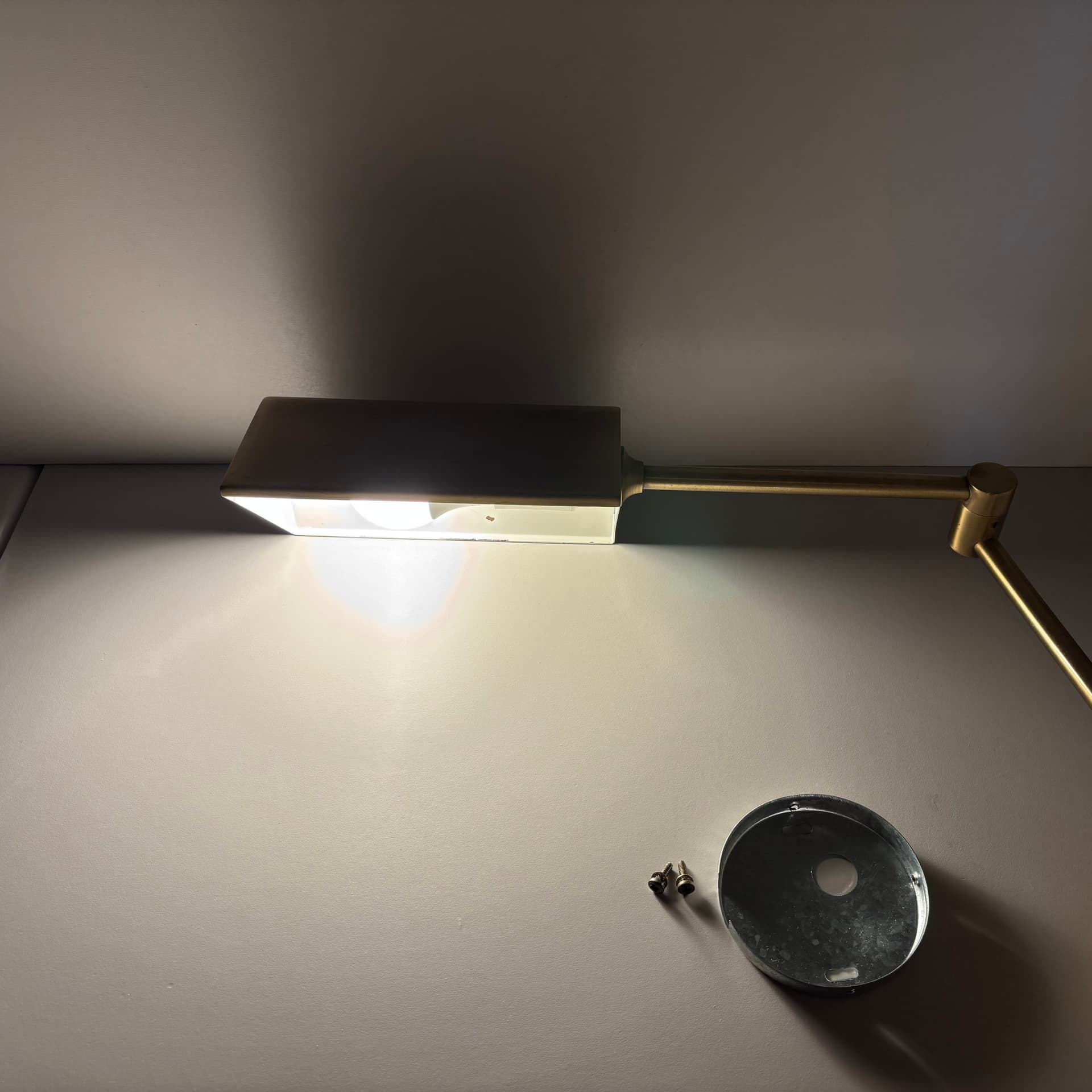 Kinkiet, złoty, mosiądz, Niemcy, lata 70. - 224041