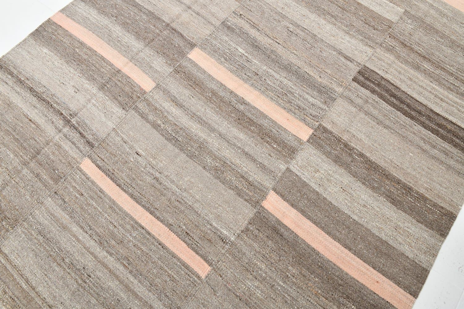 Kilim 188x304 cm, brązowy, wełna, Turcja, lata 70. - 224150