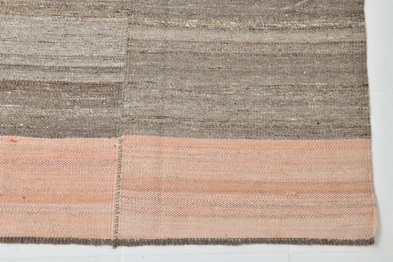 Kilim 188x304 cm, brązowy, wełna, Turcja, lata 70. - 224154