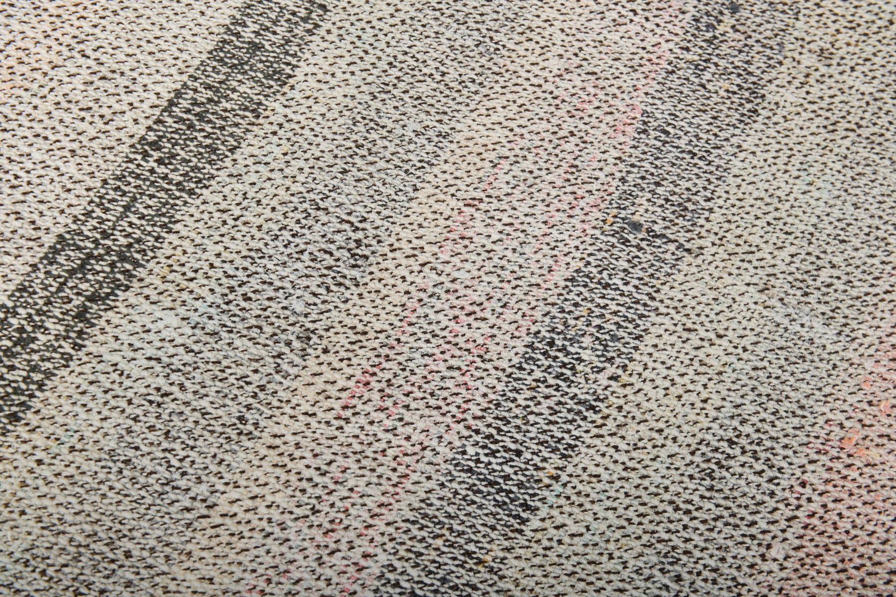 Chodnik kilim 243x70 cm, szary, wełna, Turcja, lata 70. - 224124