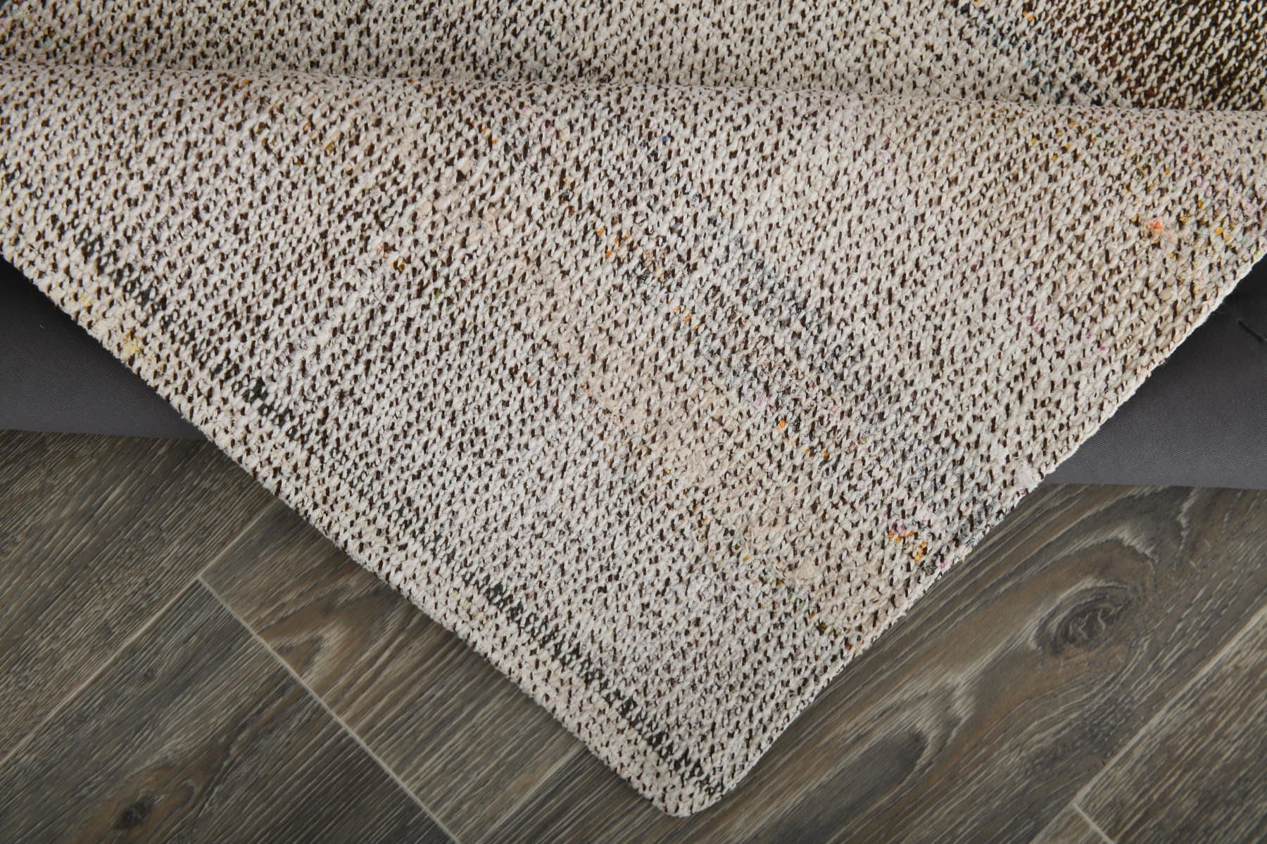 Chodnik kilim 243x70 cm, szary, wełna, Turcja, lata 70. - 224129
