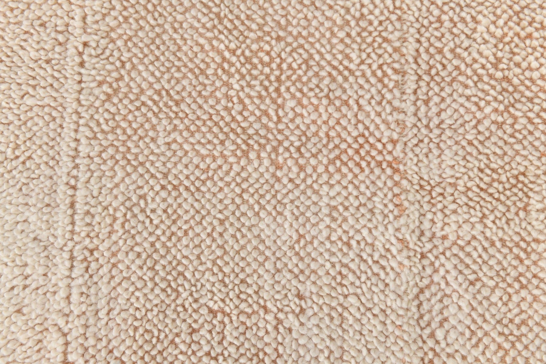 Kilim 306x253 cm, kremowy, łososiowy, wełna, Turcja, lata 70. - 224115