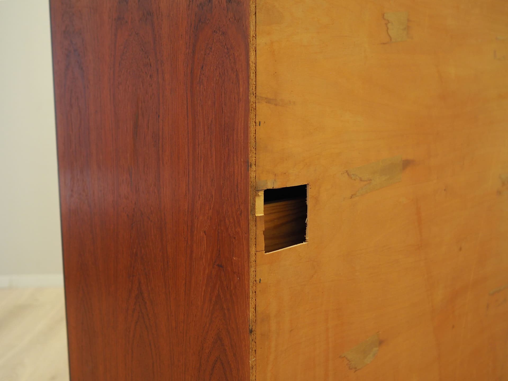 Komoda, teak pomarańczowy, Dania, lata 70. - 77114