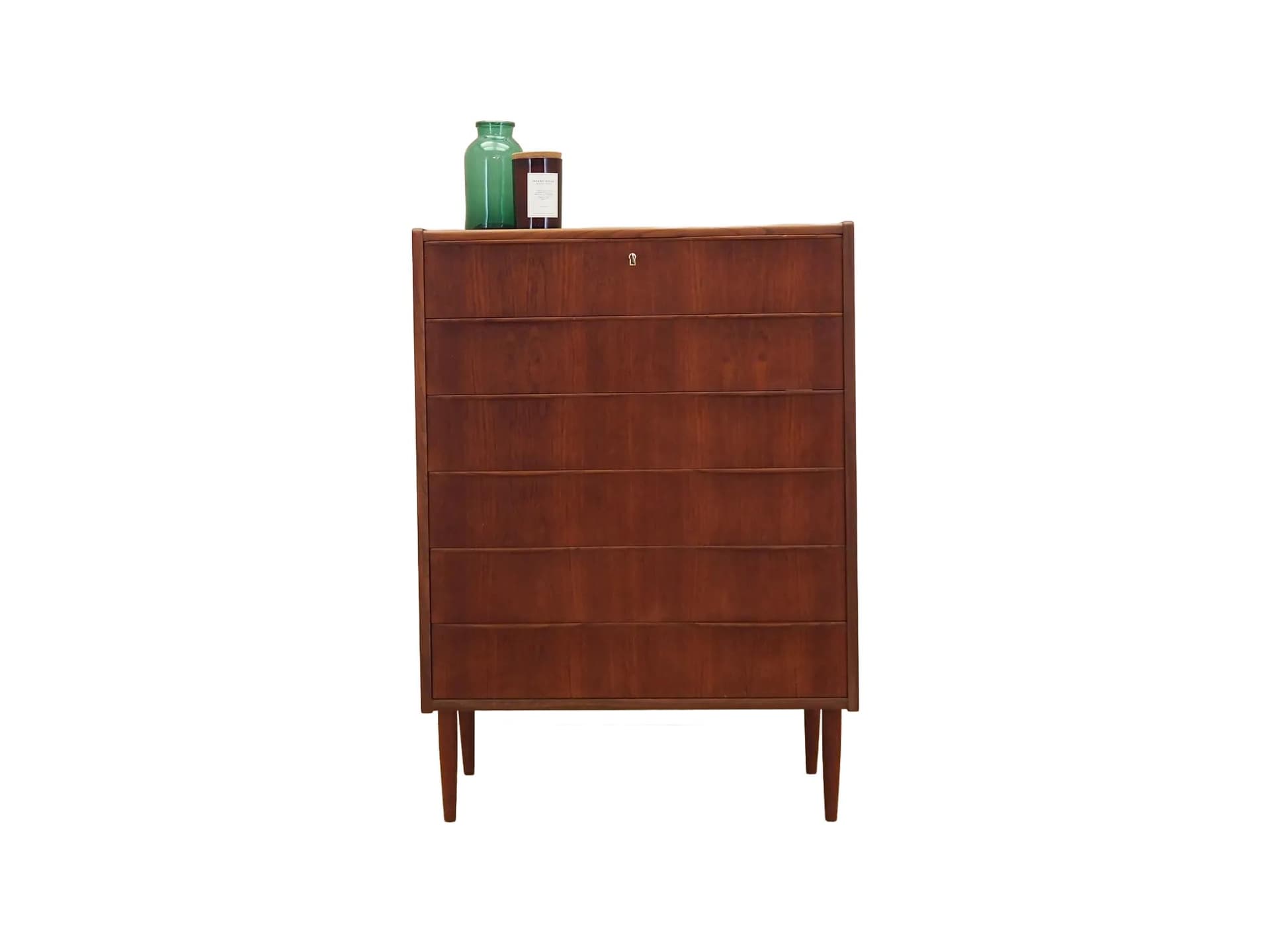 Komoda, teak pomarańczowy, Dania, lata 70.