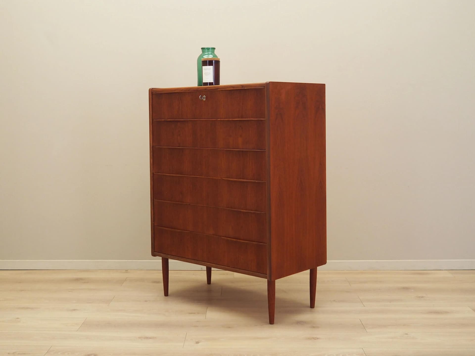 Komoda, teak pomarańczowy, Dania, lata 70. - 16289
