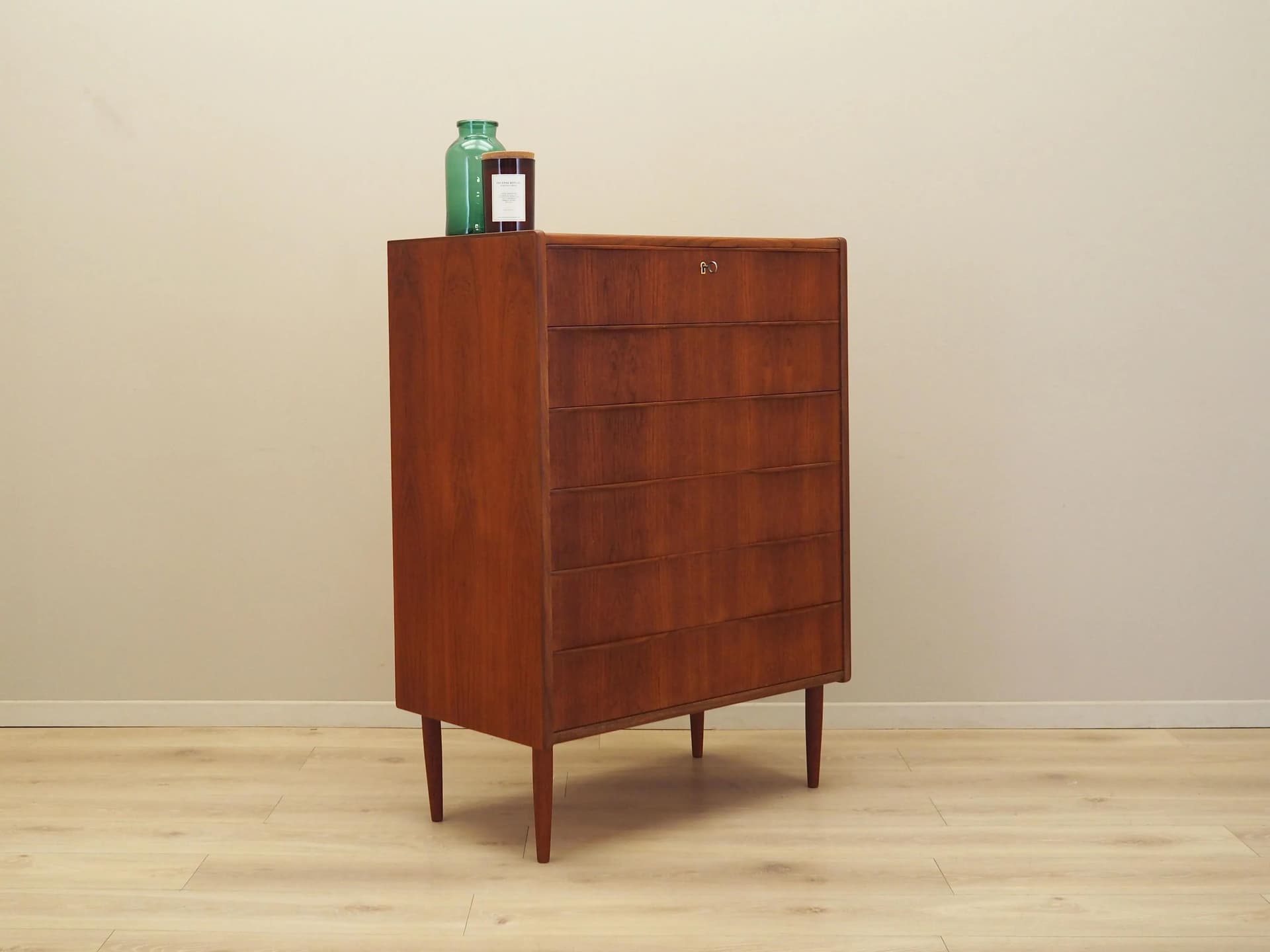 Komoda, teak pomarańczowy, Dania, lata 70. - 16291
