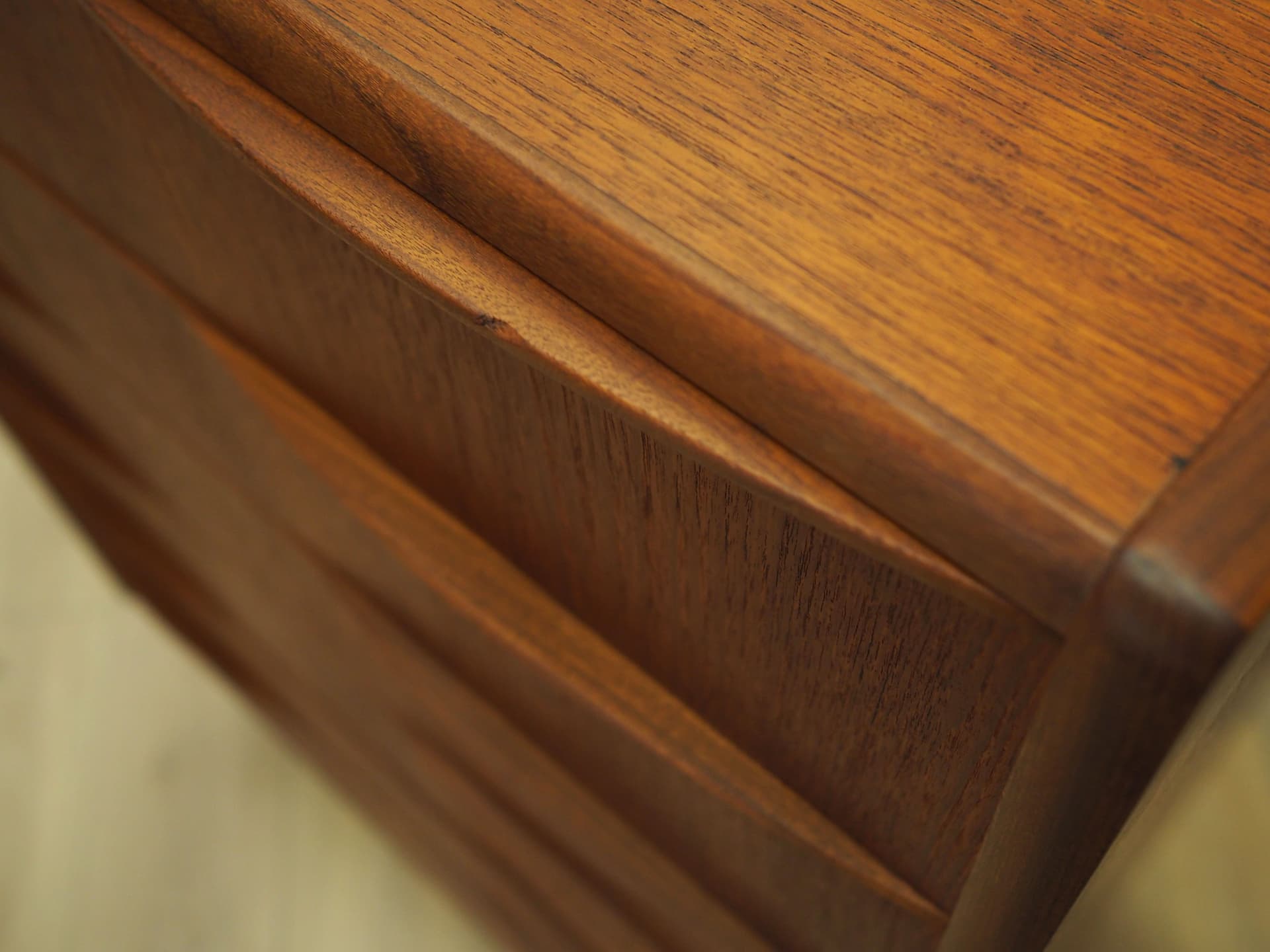 Komoda, teak pomarańczowy, Dania, lata 70. - 77111