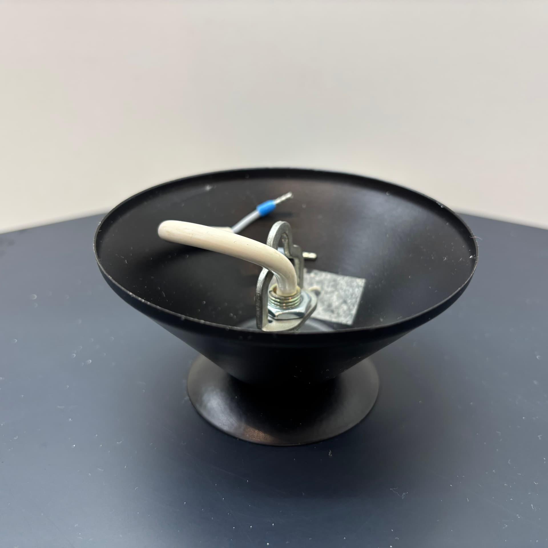 Plafon, lustrzany złoty, szkło, stal, Niemcy, lata 70. - 224045