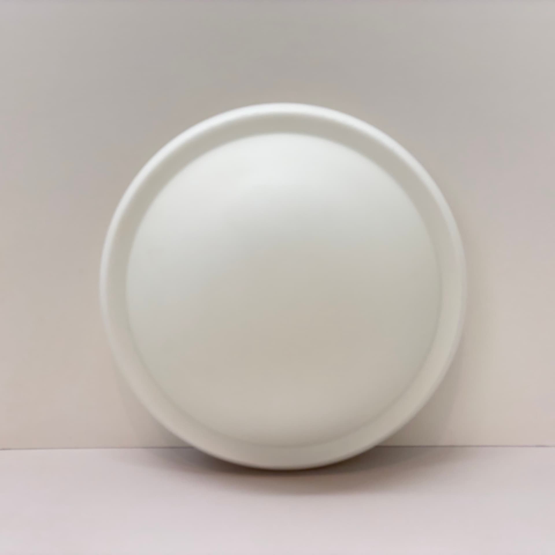 Ceiling Light Bauhaus, white, Germany, 1980s. - 224188