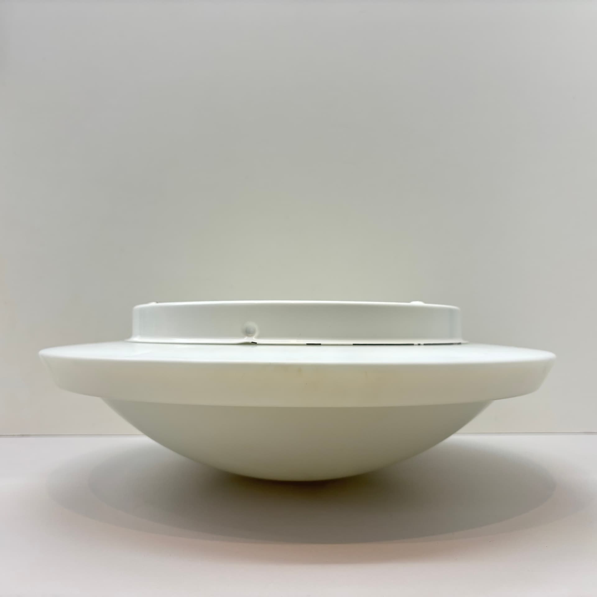 Ceiling Light Bauhaus, white, Germany, 1980s. - 224182