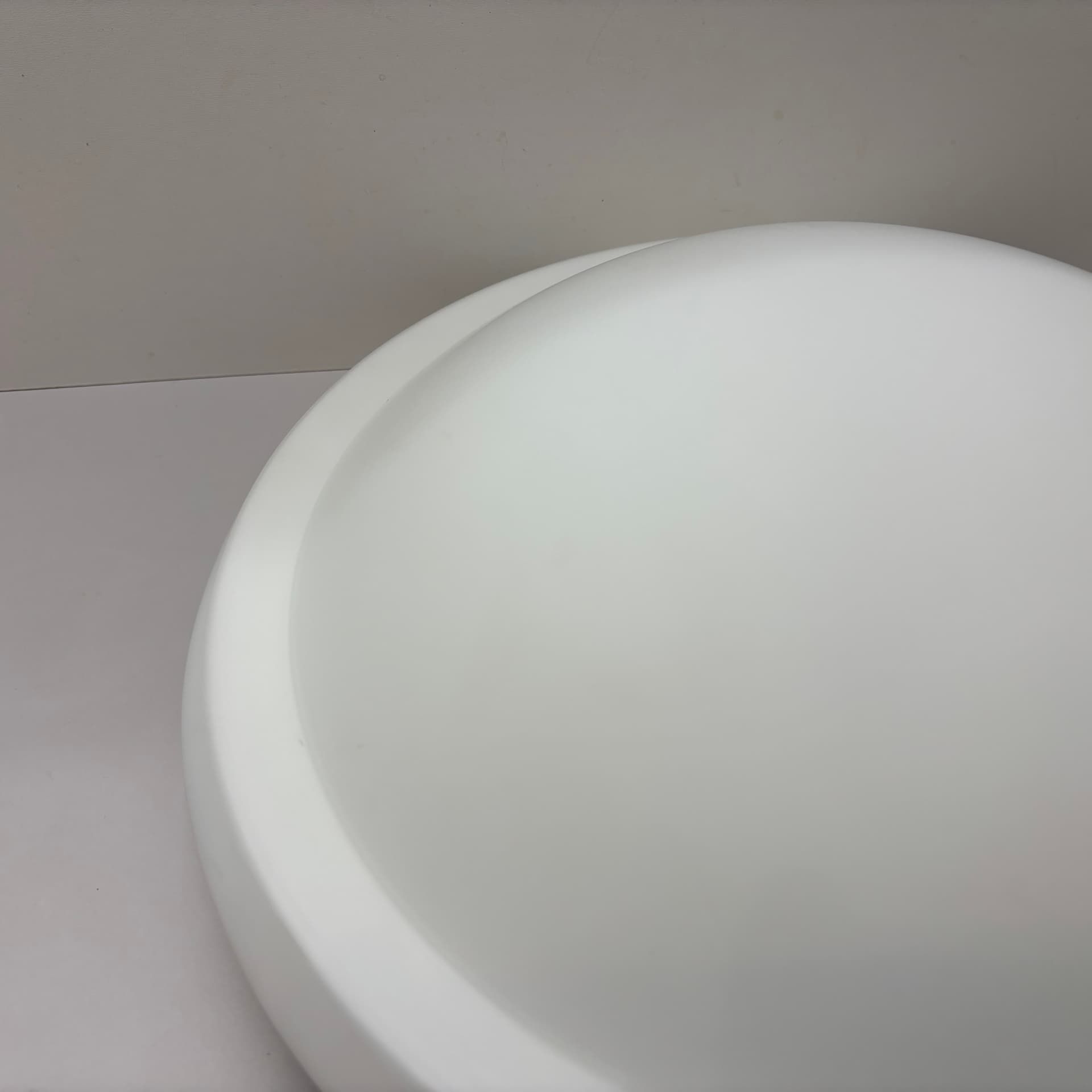 Ceiling Light Bauhaus, white, Germany, 1980s. - 224183