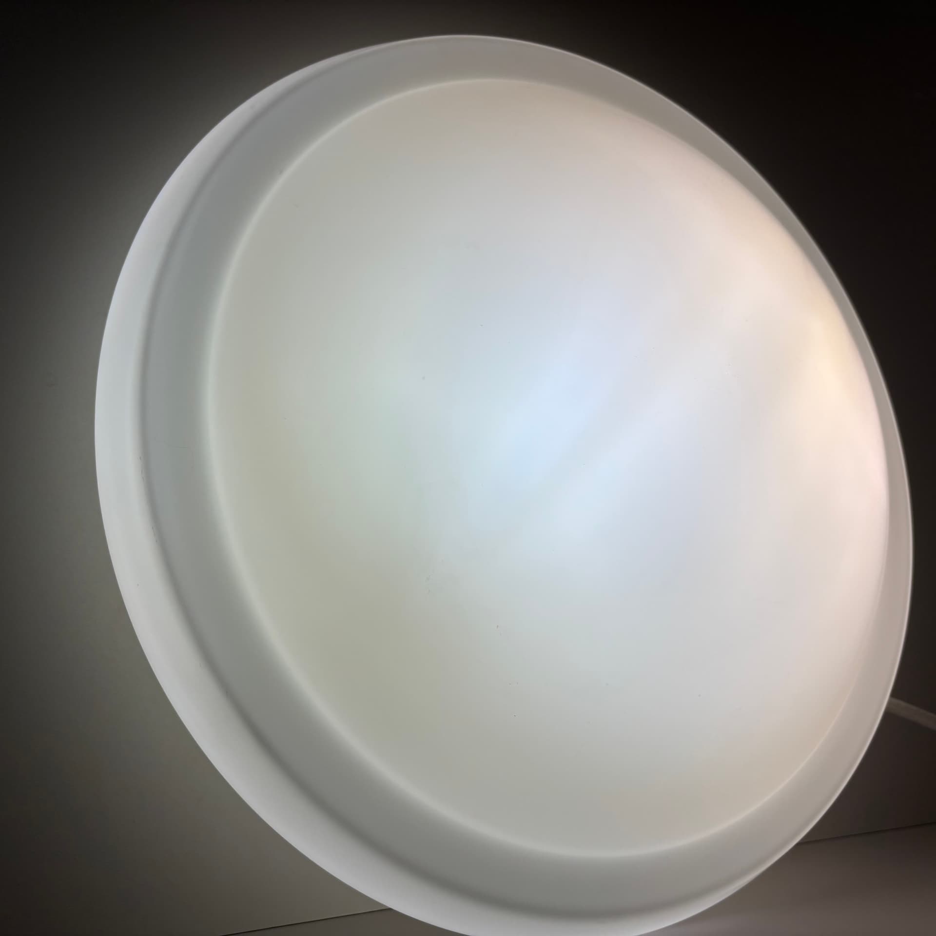 Ceiling Light Bauhaus, white, Germany, 1980s. - 224180