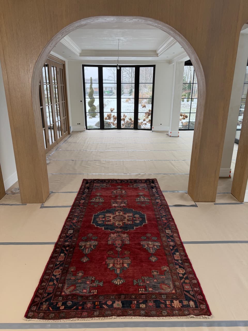 Dywan chodnik Hamadan 300x150 cm, multikolor, wełna, Iran - 224204