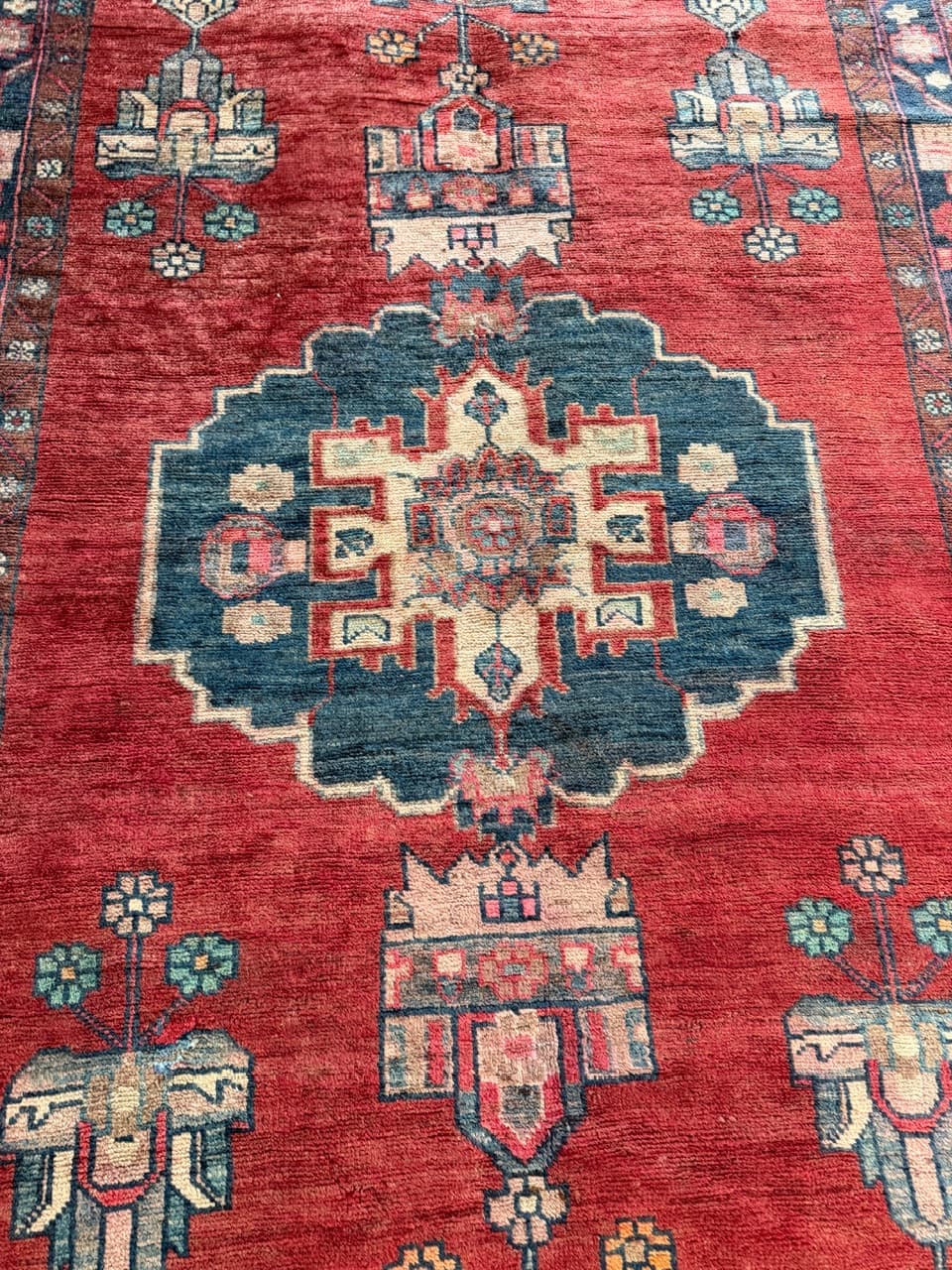 Dywan chodnik Hamadan 300x150 cm, multikolor, wełna, Iran - 224208