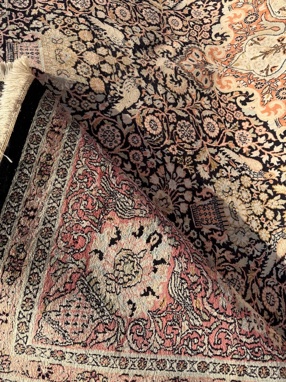 Dywan Ghoum/Qom 370x280 cm, jedwab multikolor, Indie - 224228