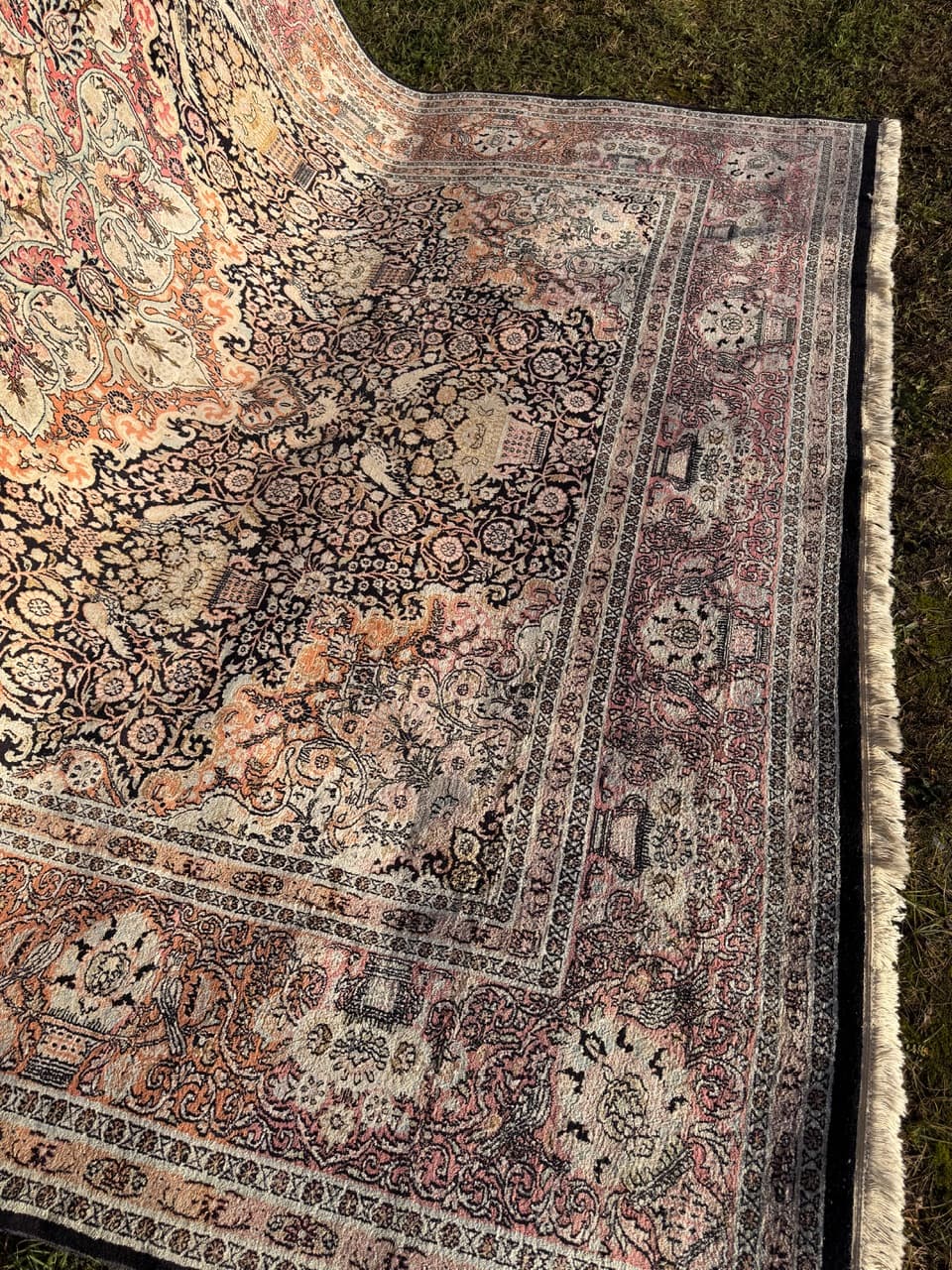 Dywan Ghoum/Qom 370x280 cm, jedwab multikolor, Indie - 224221