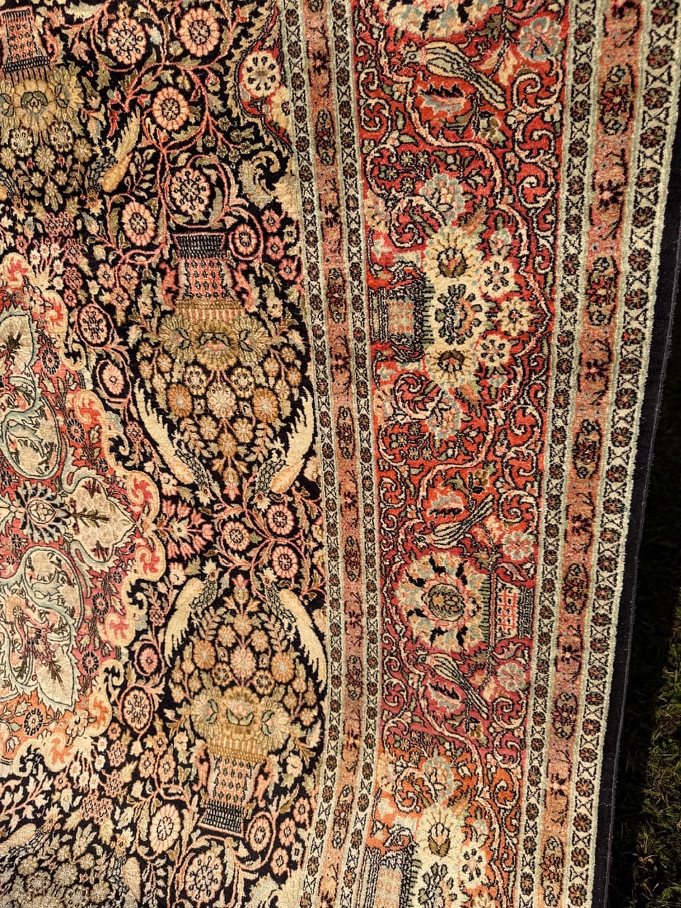 Dywan Ghoum/Qom 370x280 cm, jedwab multikolor, Indie - 224222