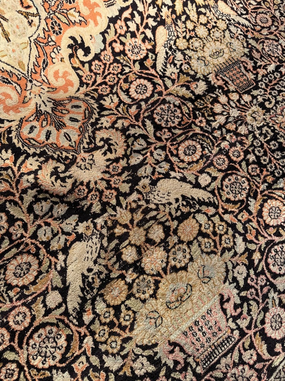 Dywan Ghoum/Qom 370x280 cm, jedwab multikolor, Indie - 224218