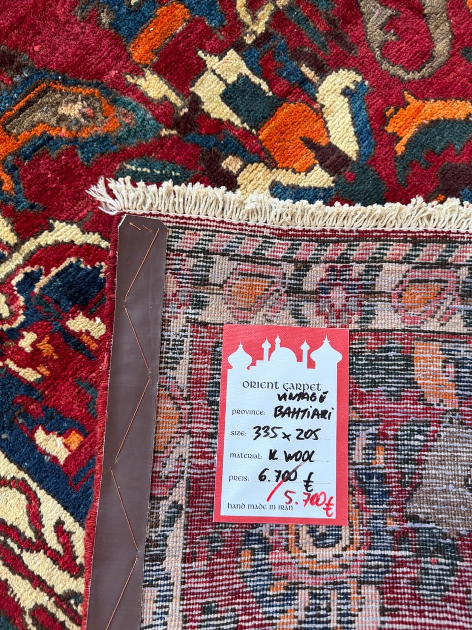 Rug Bahtiari, 300x200 cm, multicolor wool, Iran - 224245