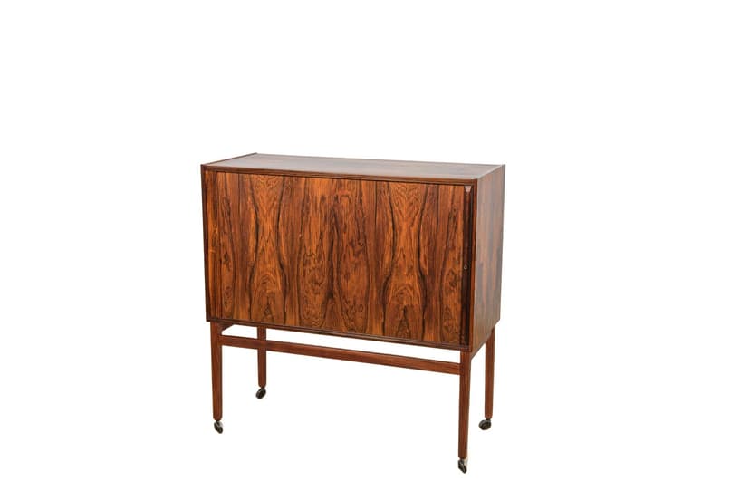 Bar cabinet, brown rosewood, Denmark, 1960s.