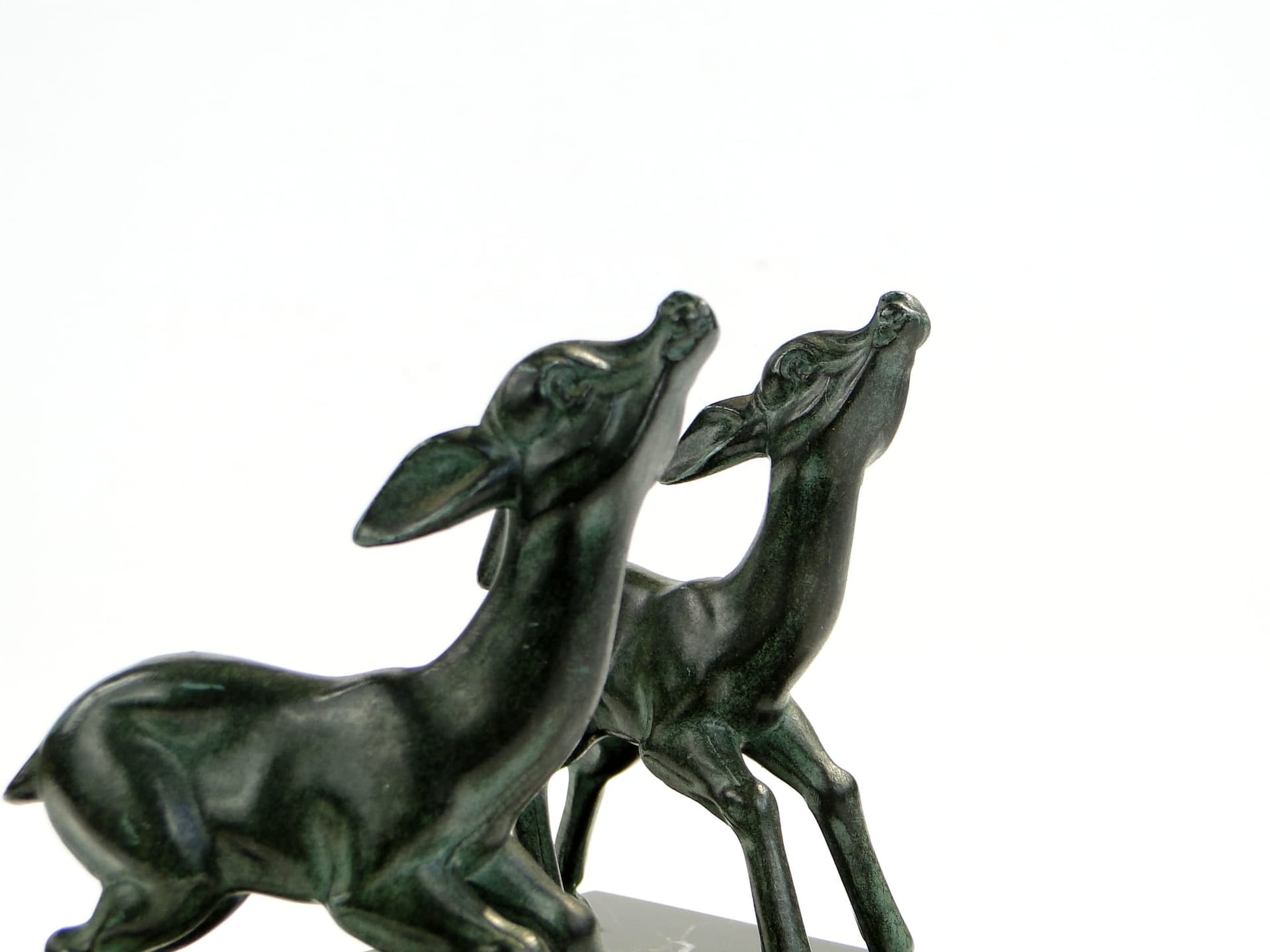 Podpórki do książek Art deco z sarenkami, Francja lata 20. - 224378