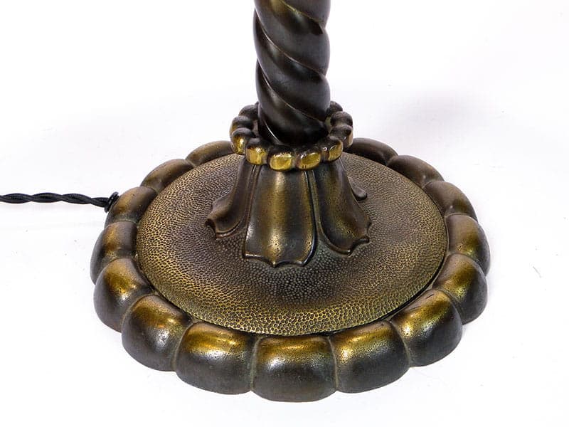 Gabinetowa lampa z brązu lata 20 - 224387