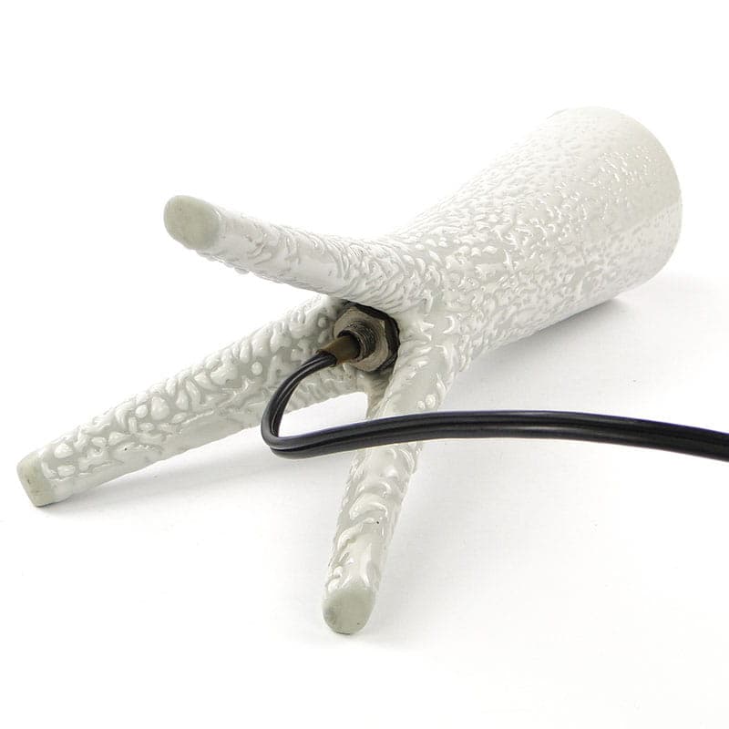 Lampa stołowa New Look, porcelit szary, proj. W. Gołajewska, Polska, lata 60. - 224440