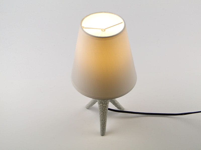 Lampa stołowa New Look, porcelit szary, proj. W. Gołajewska, Polska, lata 60. - 224443