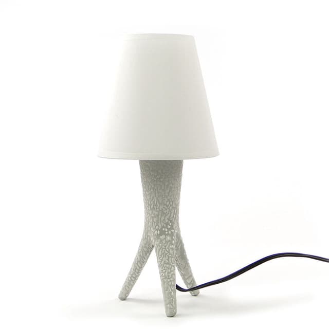 Lampa stołowa New Look, porcelit szary, proj. W. Gołajewska, Polska, lata 60. - WYMIARY