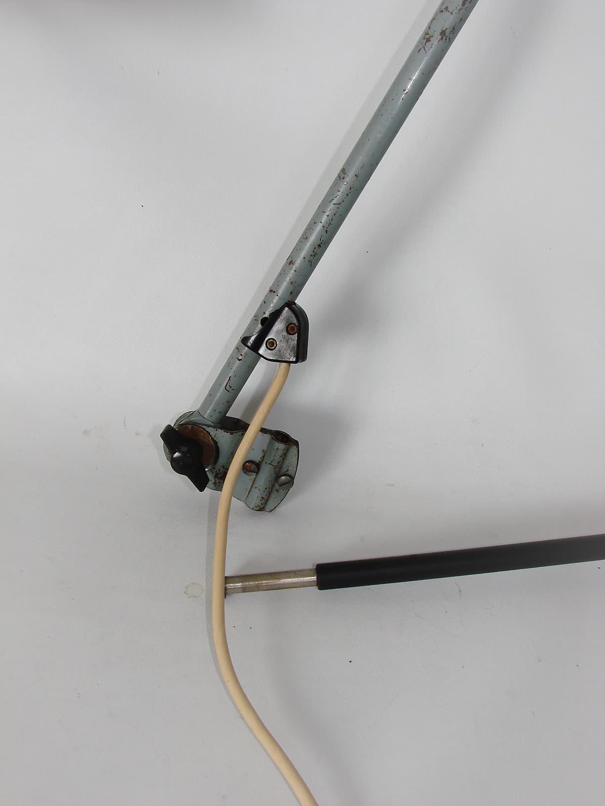 Lampa stołowa Midgard, szary, metal, lata 50. - 224536