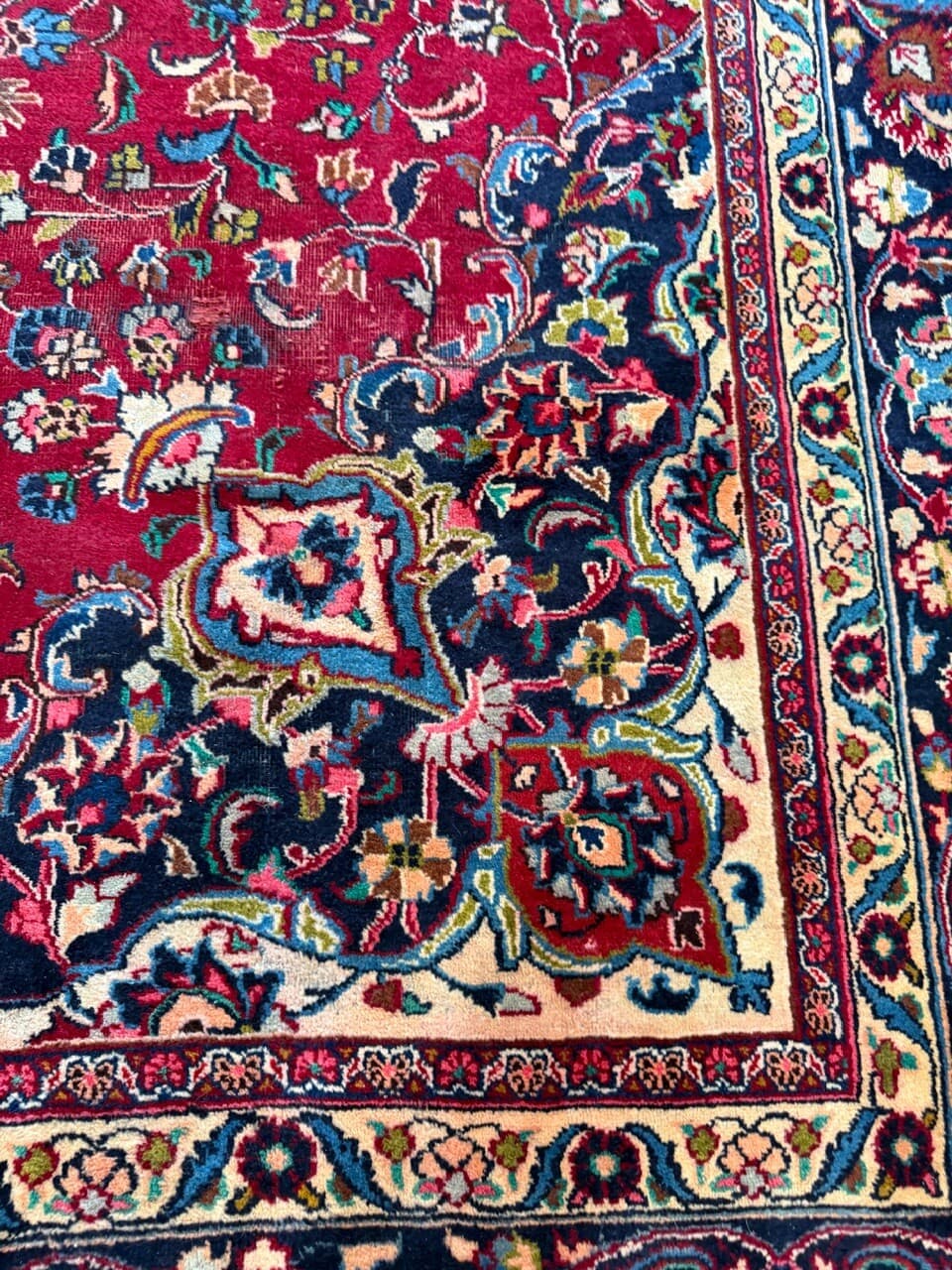 Dywan Mesched 300x300 cm, multikolor, wełna, Iran - 224583