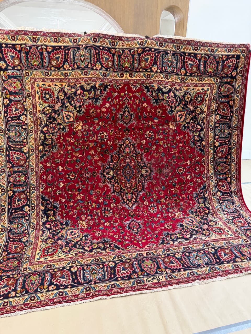 Dywan Mesched 300x300 cm, multikolor, wełna, Iran - 224576