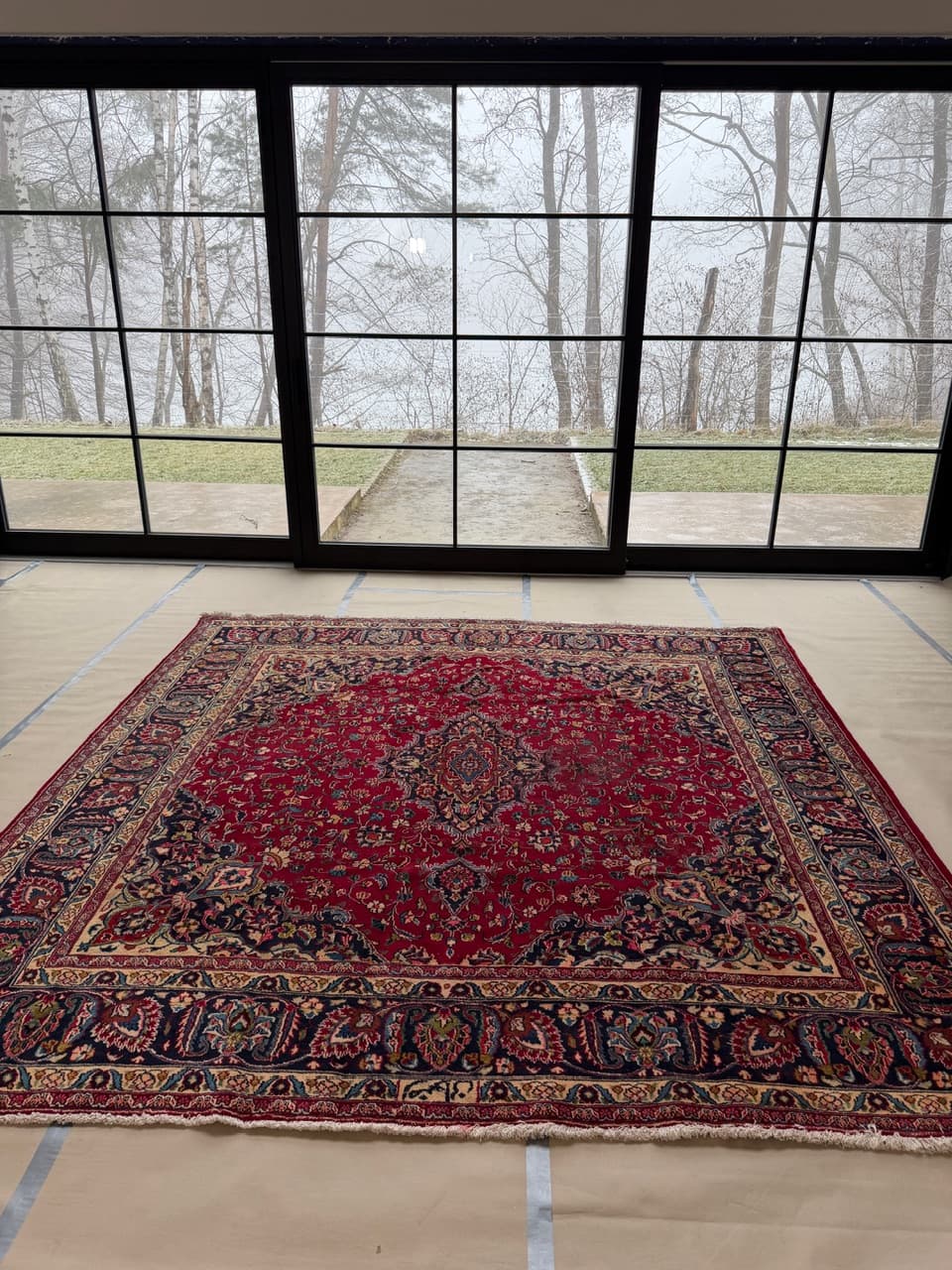 Dywan Mesched 300x300 cm, multikolor, wełna, Iran - 224569